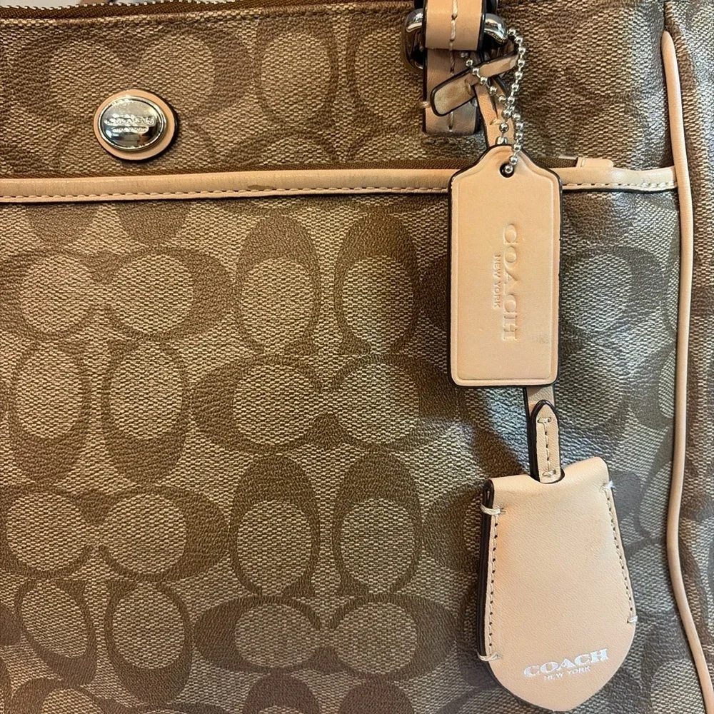 Coach Peyton Signature Jordan Double Zip Carryall F32838 - Picture 8 of 11